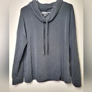 Women's Rachel Zoe Cowl Neck Drawstring Geometric Pullover, Size Large